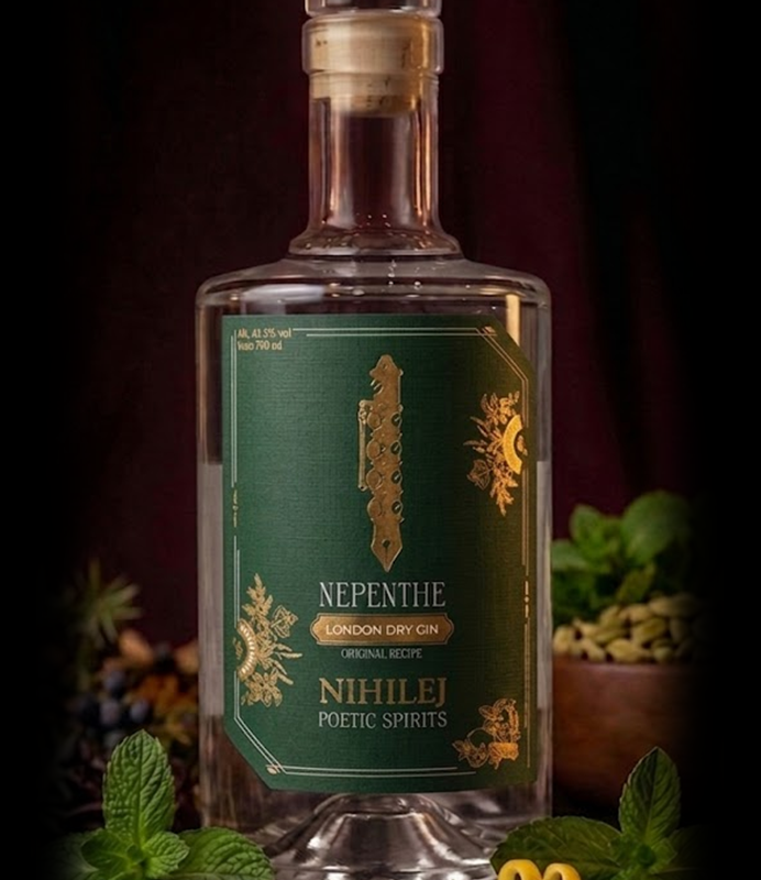 NEPENTHE LONDON DRY GIN 700ml / Alk. 41.2% vol