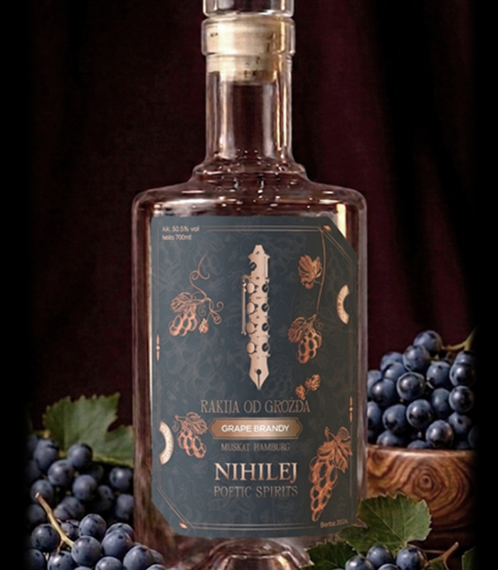 NIHILEJ RAKIJA OD GROĐŽA 2024 Neto: 700ml / Alk. 50.5% vol